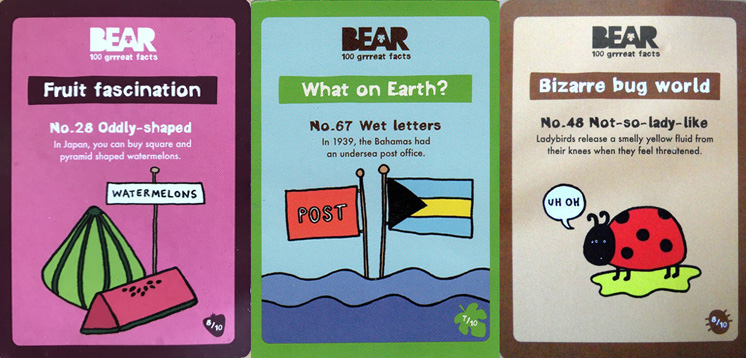 Yoyo Bear Facts Cards